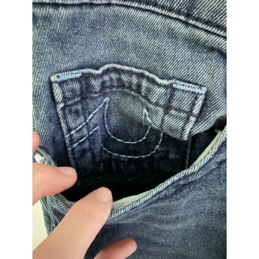 True Religion Ricky Relaxed Fit Dark Wash Denim Jeans-Size 30